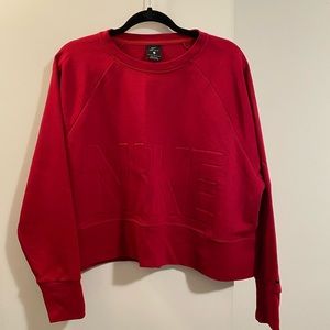 Nike Red crop sweatshirt, size L
